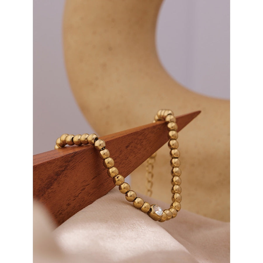 Bead Chain 18k Gold Plated Bracelet - Golda-Jewelry