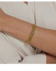 Watch Style 18k Gold Plated Bracelet - Golda-Jewelry