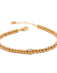 Bead Chain 18k Gold Plated Bracelet - Golda-Jewelry