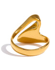 Irregular 18k Gold Plated Ring - Golda-Jewelry