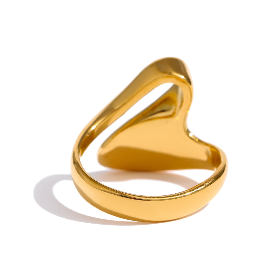 Irregular 18k Gold Plated Ring - Golda-Jewelry