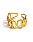 Irregular Opening 18K Gold Plated Ring - Golda-Jewelry