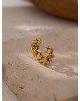 Chain Opening 18K Gold Plated Ring - Golda-Jewelry