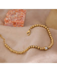 Bead Chain 18k Gold Plated Bracelet - Golda-Jewelry