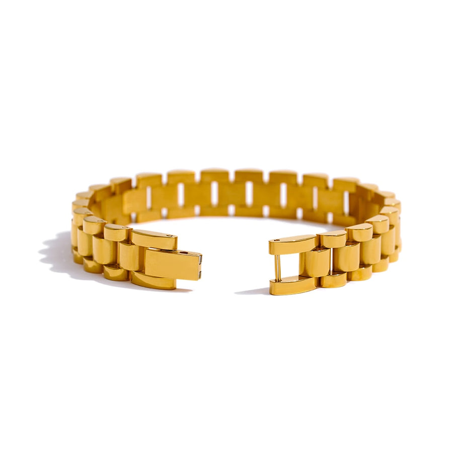 Watch Style 18k Gold Plated Bracelet - Golda-Jewelry