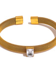 Texture 18k Gold Plated Bracelet - Golda-Jewelry