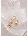 Shell Pearl 18k Gold Plated Earrings - Golda-Jewelry