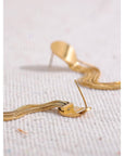 Long Tassel 18k Gold Plated Earrings - Golda-Jewelry