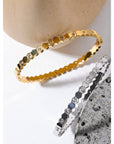 60mm 18K Gold Zircon Bracelet - Golda-Jewelry