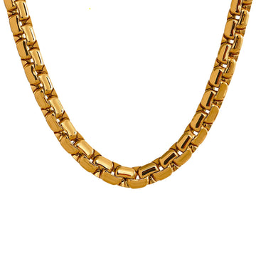 Texture 18K Gold Plated Necklace - Golda-Jewelry