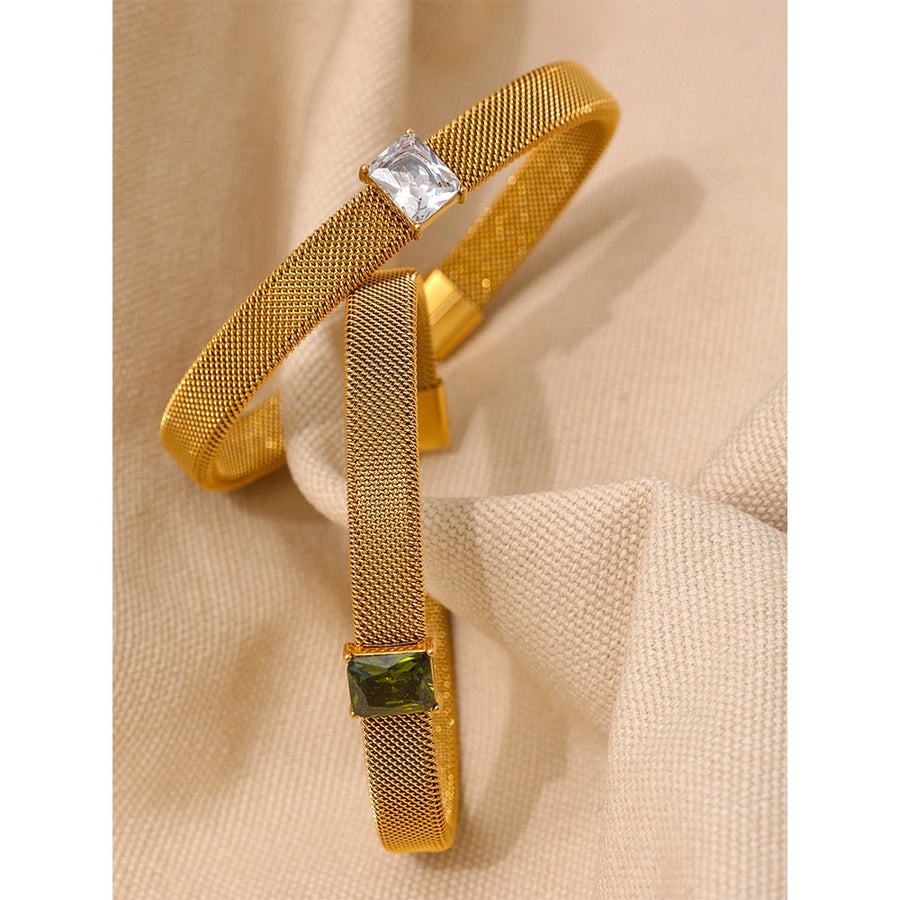 Texture 18k Gold Plated Bracelet - Golda-Jewelry