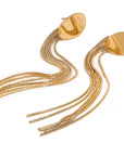 Long Tassel 18k Gold Plated Earrings - Golda-Jewelry