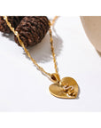 Heart Snake 18K Gold Plated Necklace - Golda-Jewelry