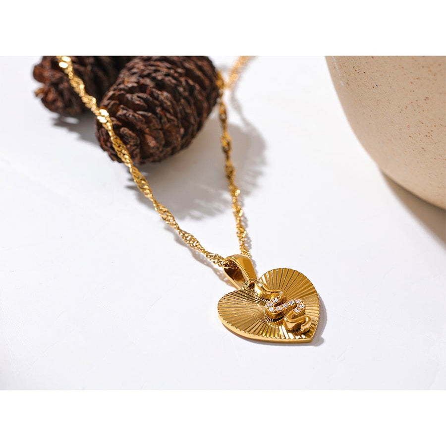 Heart Snake 18K Gold Plated Necklace - Golda-Jewelry