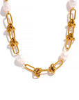 Natural Pearl 18K Gold Plated Necklace - Golda-Jewelry