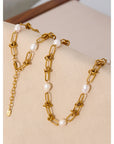 Natural Pearl 18K Gold Plated Necklace - Golda-Jewelry