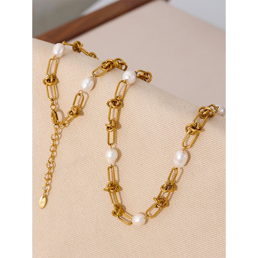 Natural Pearl 18K Gold Plated Bracelet - Golda-Jewelry