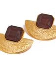 Vintage Geometric 18k Gold Plated Earrings - Golda-Jewelry