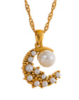 Moon 18k Gold Plated Necklace - Golda-Jewelry