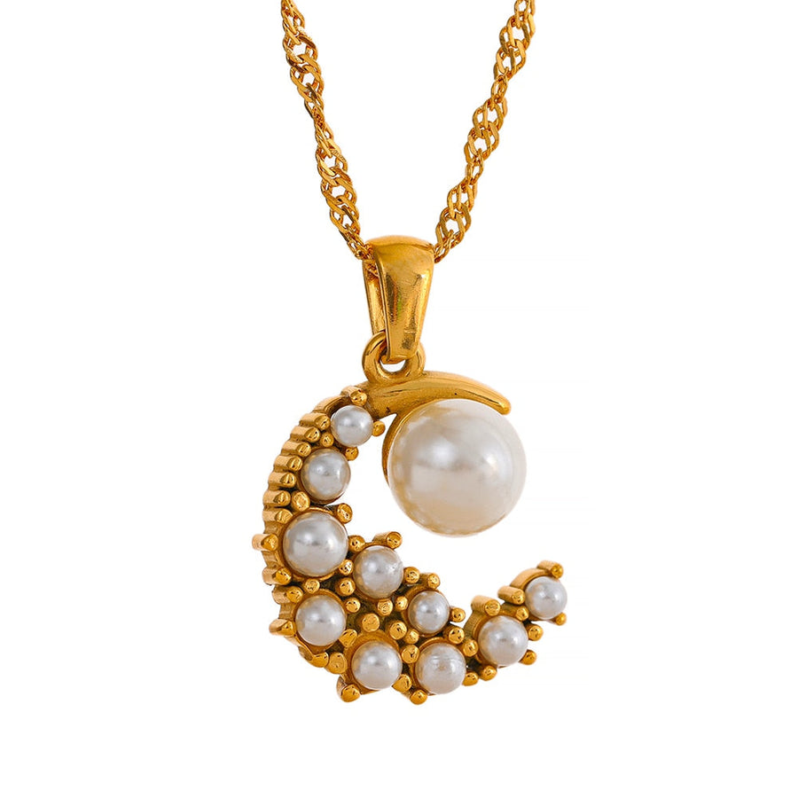 Moon 18k Gold Plated Necklace - Golda-Jewelry