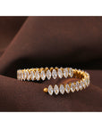 Cubic Zircon 8k Gold Plated Bracelet - Golda-Jewelry